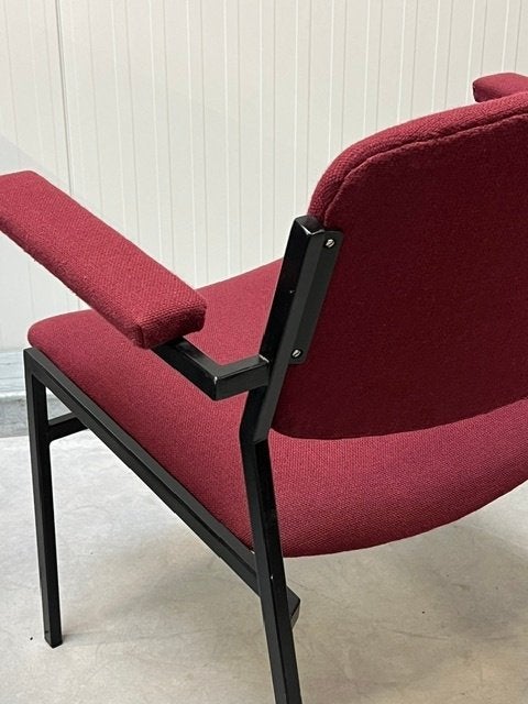 Gijs van der Sluis fauteuil vintage armstoel jaren 70 paars, Ophalen, Gebruikt, ., Minder dan 75 cm