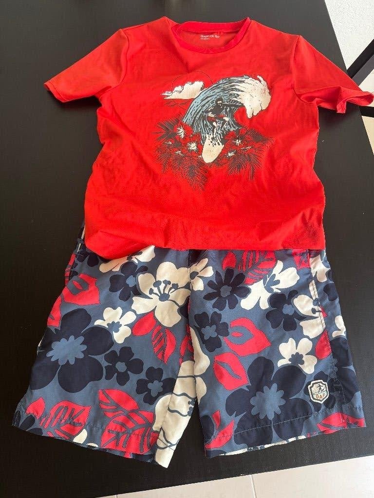 GAP Zwemshort met bloemenprint voor jongens, Kinderen en Baby's, UV-zwemkleding, Ophalen of Verzenden, Zo goed als nieuw, Maat 164