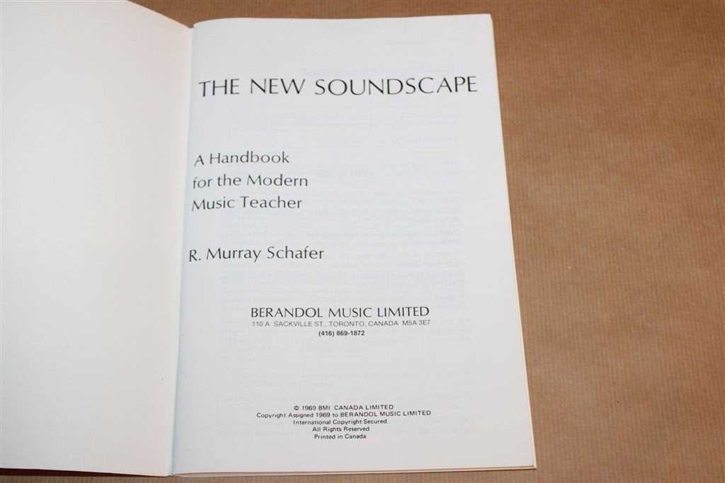 Soundscape Theorie — Muziek en Geluidsonderwijs 1969 [EN], Boeken, Muziek, Ophalen of Verzenden, Gelezen, Algemeen