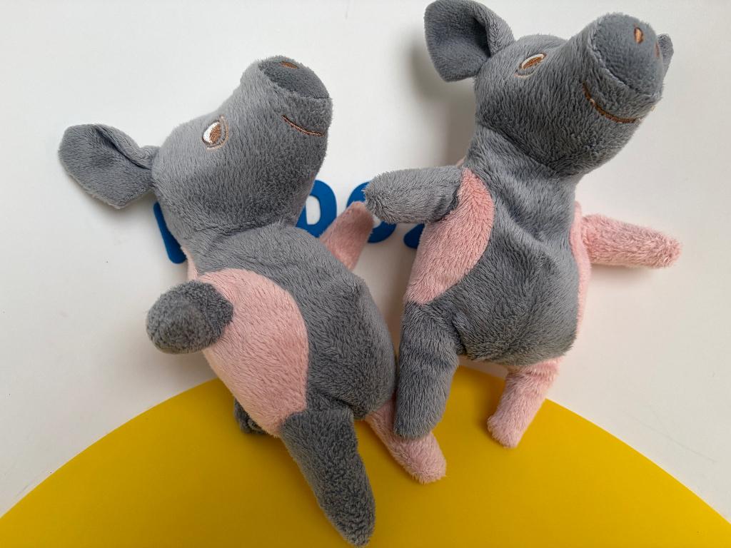 5582 ikea varken varkentje roze grijs 2x, Ophalen of Verzenden, Zo goed als nieuw, Overige typen