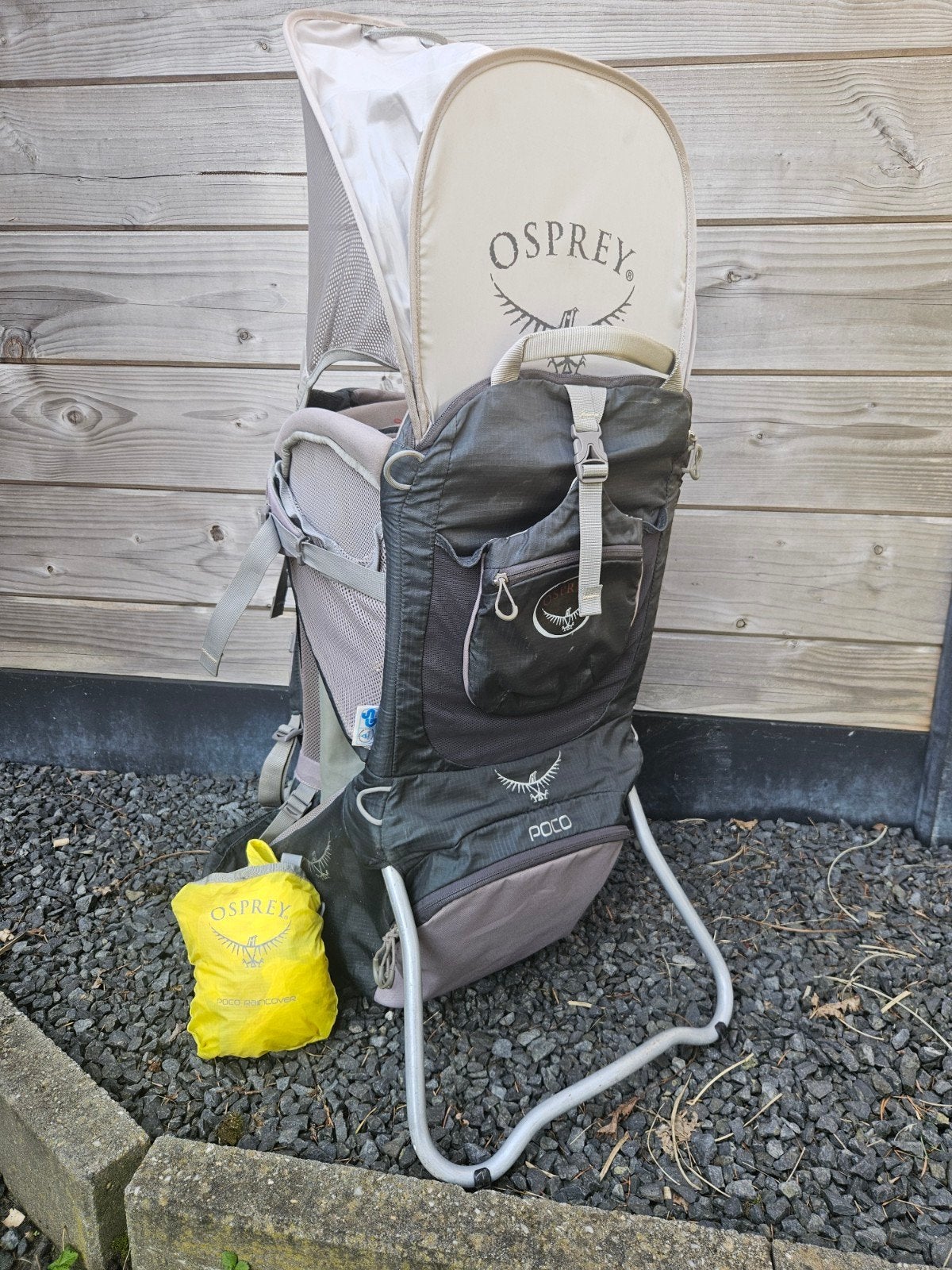 Osprey Poco Draagzak met Zonnekap en Regenhoes, Kinderen en Baby's, Babydragers en Draagdoeken, Overige merken, Gebruikt, Info@osprey.com