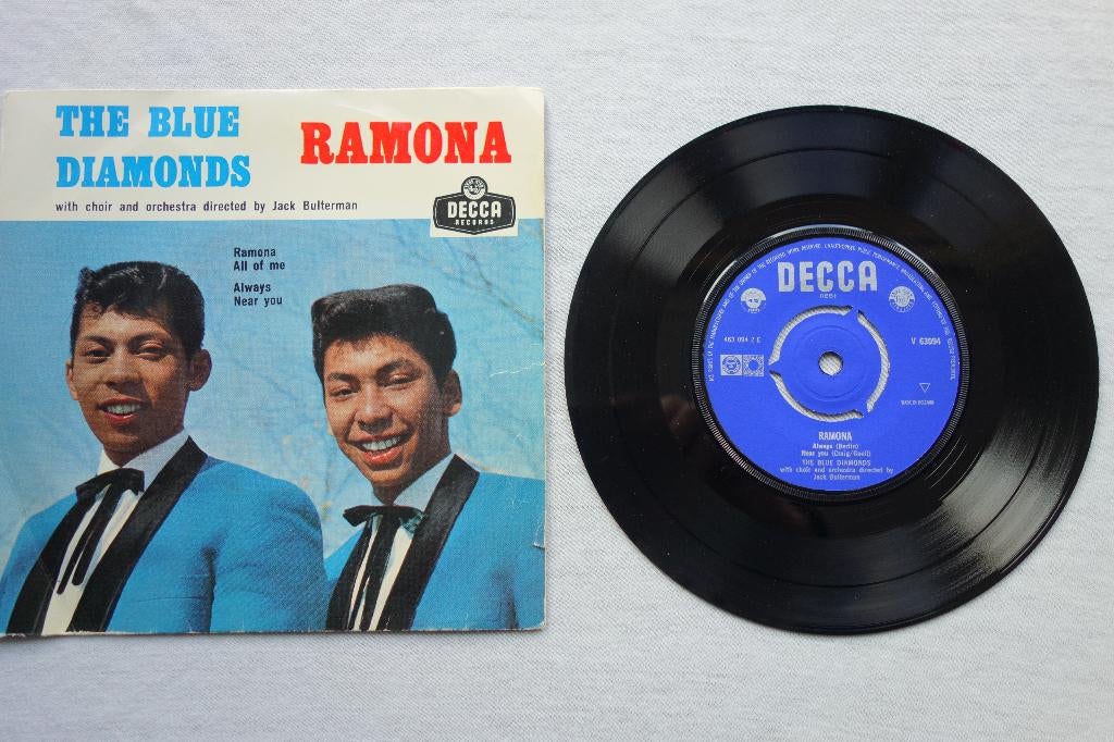 Single EP The Blue Diamonds, 7 inch, Ophalen of Verzenden, Zo goed als nieuw, Pop