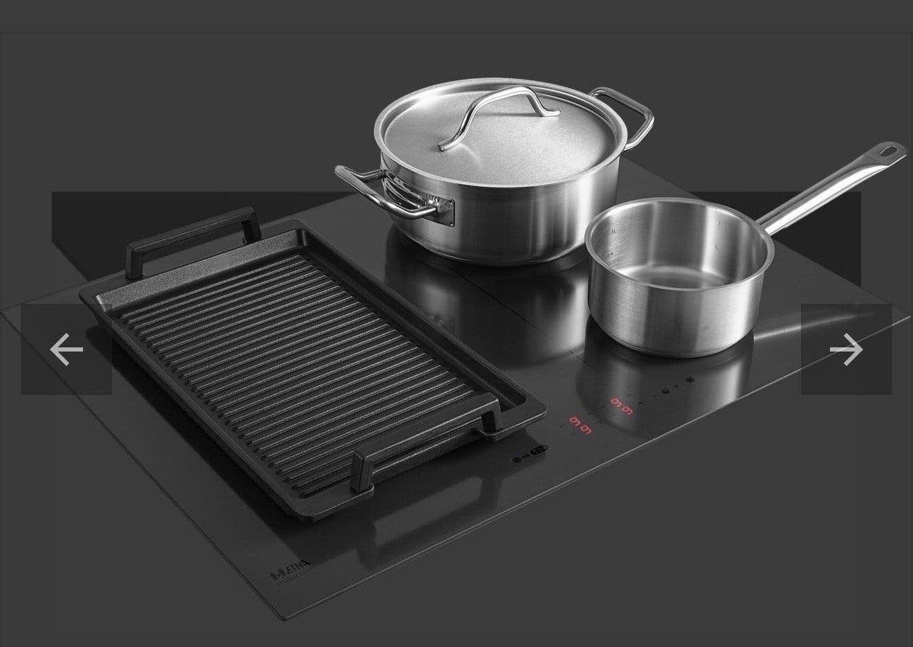 Inbouw ETNA KIF672DS Inductiekookplaat incl. Perilex, Ophalen, Nieuw, 4 kookzones, Inbouw