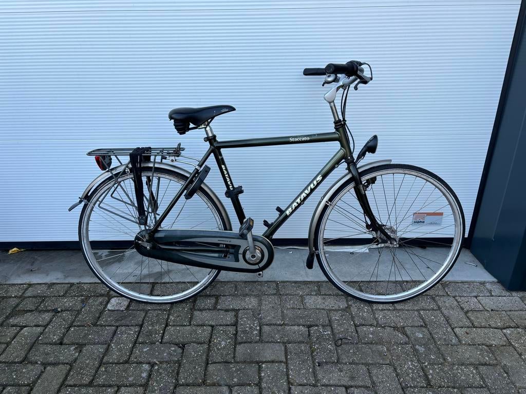 Batavus Staccato herenfiets, Fietsen en Brommers, Fietsen | Dames | Damesfietsen, Ophalen, Gebruikt, Versnellingen, Batavus
