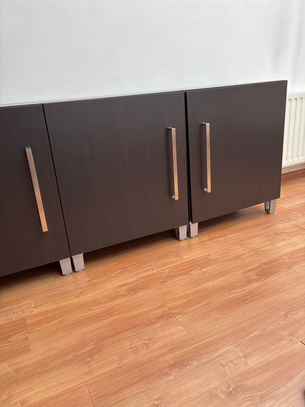 Zwartbruine Ikea kast, Ophalen, Gebruikt, 150 tot 200 cm, 25 tot 50 cm
