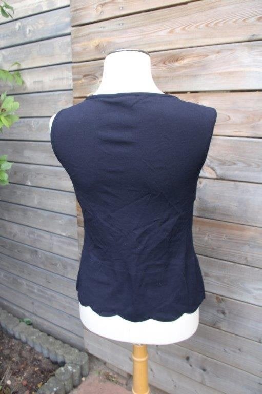 Top donkerblauw/ zwart Marccain mt N3 (M-38) Vaste prijs, Maat 38/40 (M), Zwart, Ophalen of Verzenden, Zo goed als nieuw