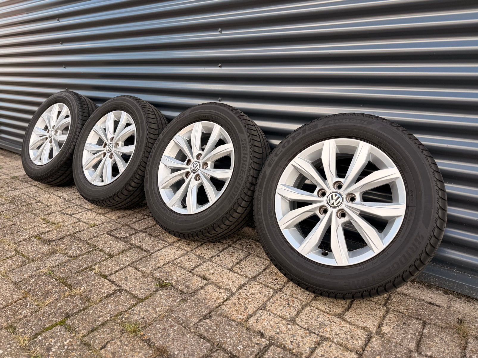 OEM VW Salou 15 inch 5x100 Polo AW 2G A1 Fabia Ibiza, Ophalen, Gebruikt, 15 inch, Banden en Velgen