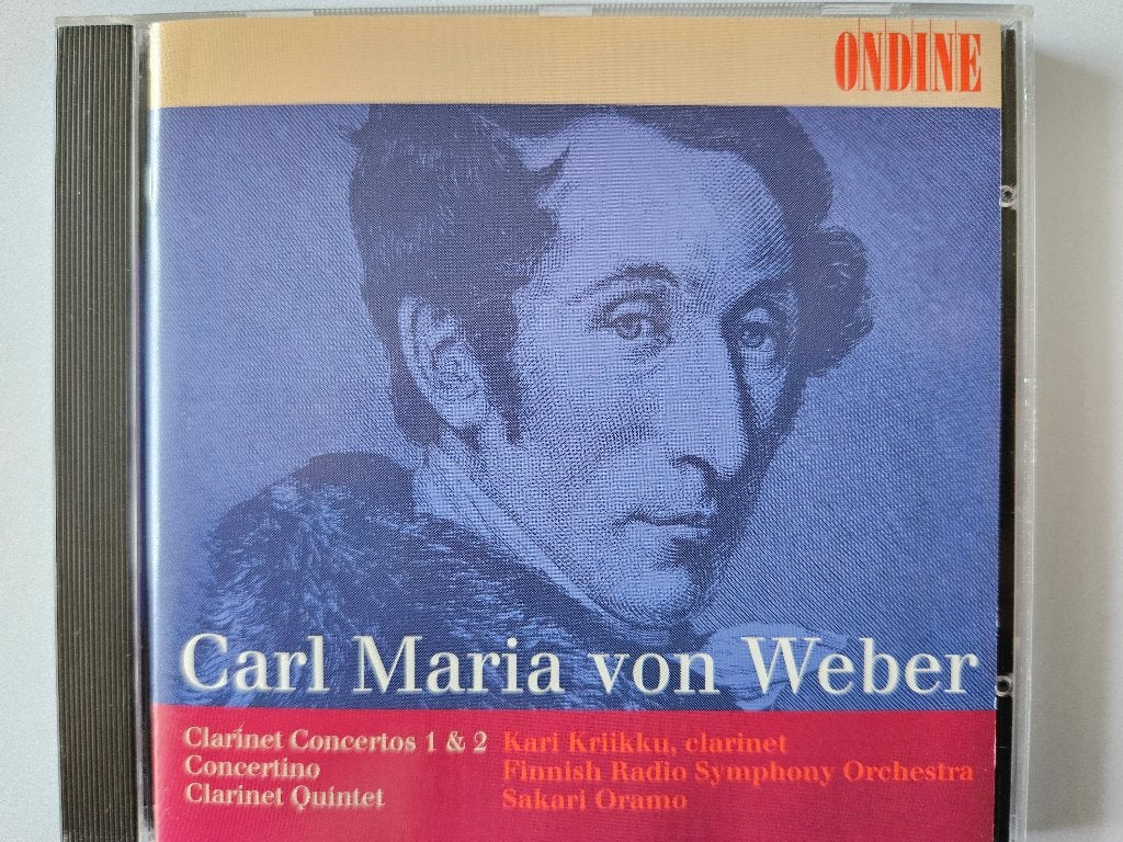Von Weber - Klarinet concert 1+2, Clarinet Quintet - Krükku, Ophalen of Verzenden, Zo goed als nieuw, Romantiek, Orkest of Ballet