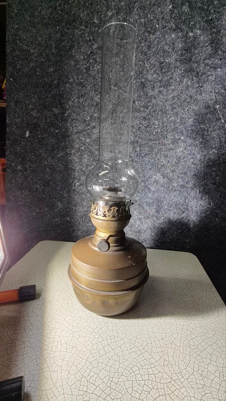 Antieke Petroleumlamp - Decoratieve Olie Lamp, Ophalen of Verzenden