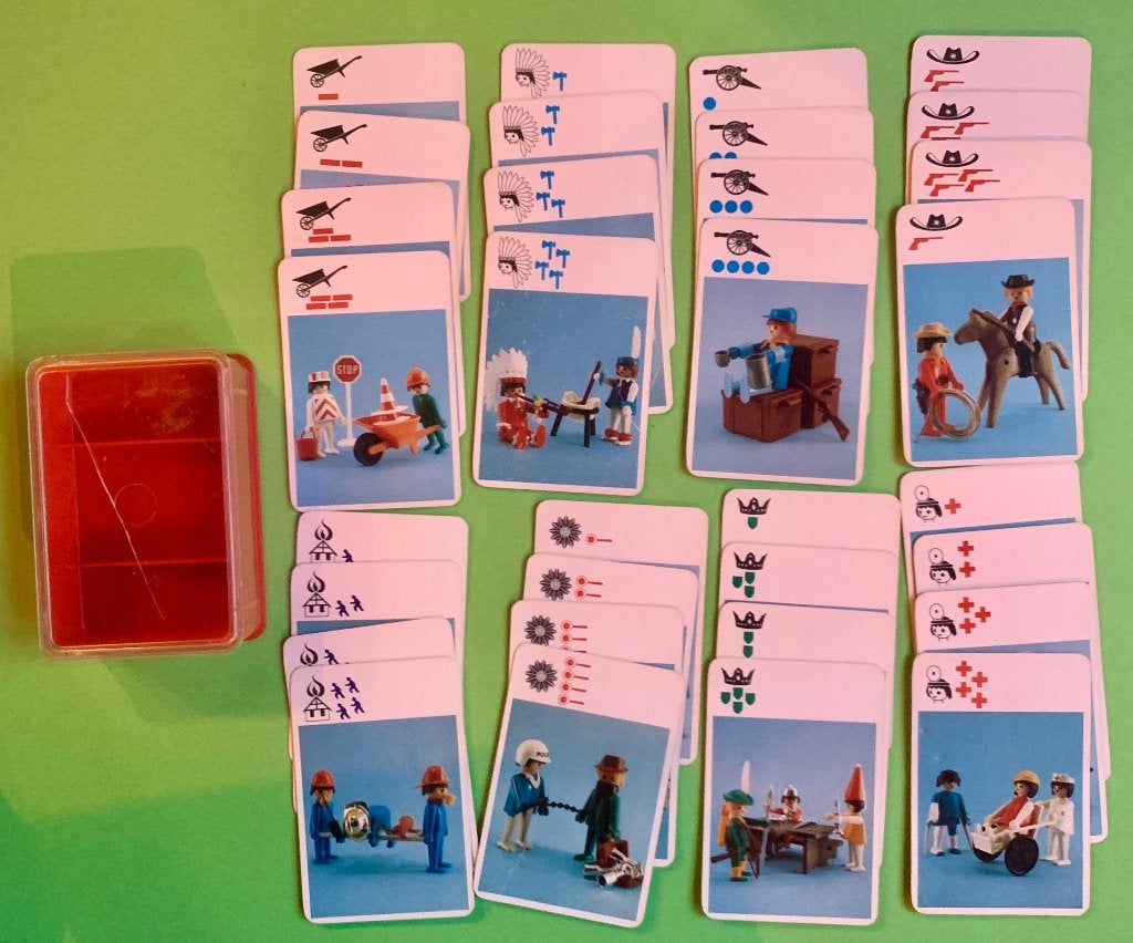 Vintage Playmobil Kwartetspel - 1974 kwartet Compleet!