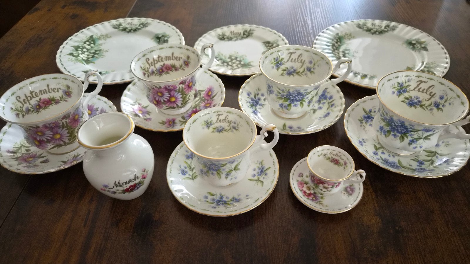 Royal Albert Flower of the Month Servies - Diverse Stukken, Ophalen of Verzenden
