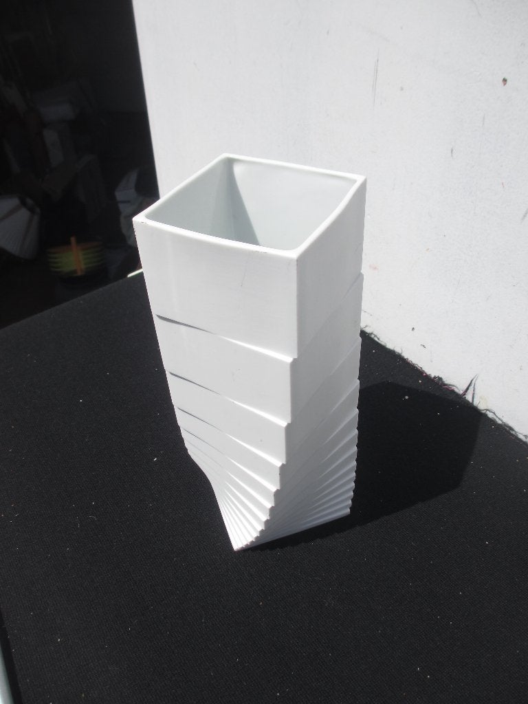Porseleinen witte modernistische vaas Rosenthal studio-line, Ophalen of Verzenden