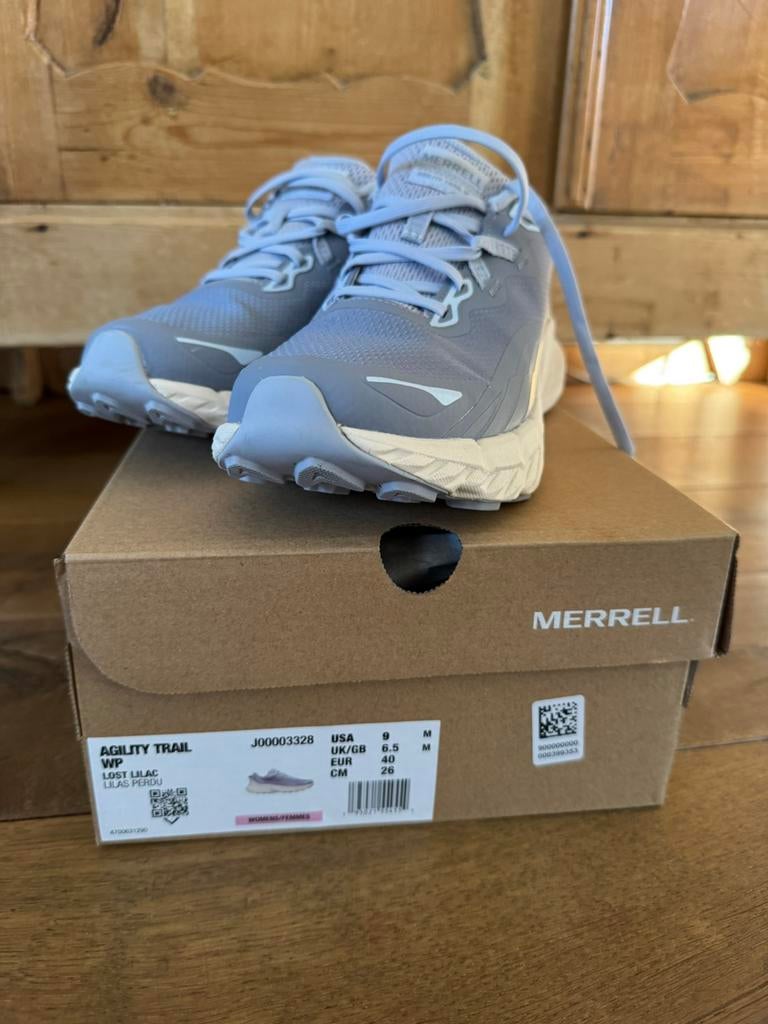 Merrell Agility Trail WP trailschoen Dames, Ophalen, Blauw, Wandelschoenen, Zo goed als nieuw