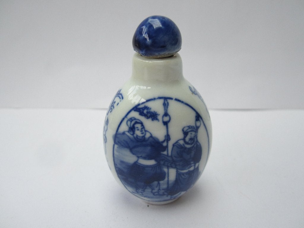 Oud chinees porselein snuifflesje /snuff bottle #8544, Antiek en Kunst, Ophalen of Verzenden