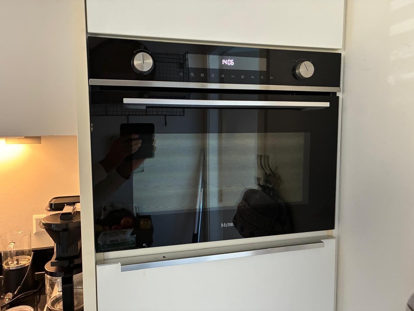ETNA CM450ZT Combi-oven - Inbouw - Zwart, Ophalen, 45 tot 50 cm, Inbouw, Hete lucht