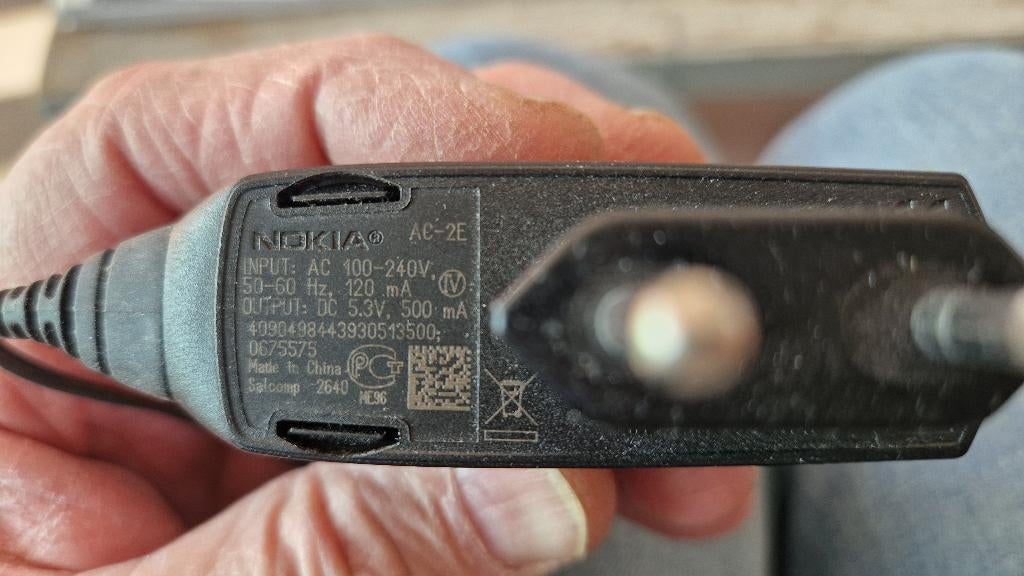 NOKIA opladers AC-2E,AC-3E,AC-4E,AC-5E,ACP-7E,AC-11E, DC-4, Ophalen, Nokia