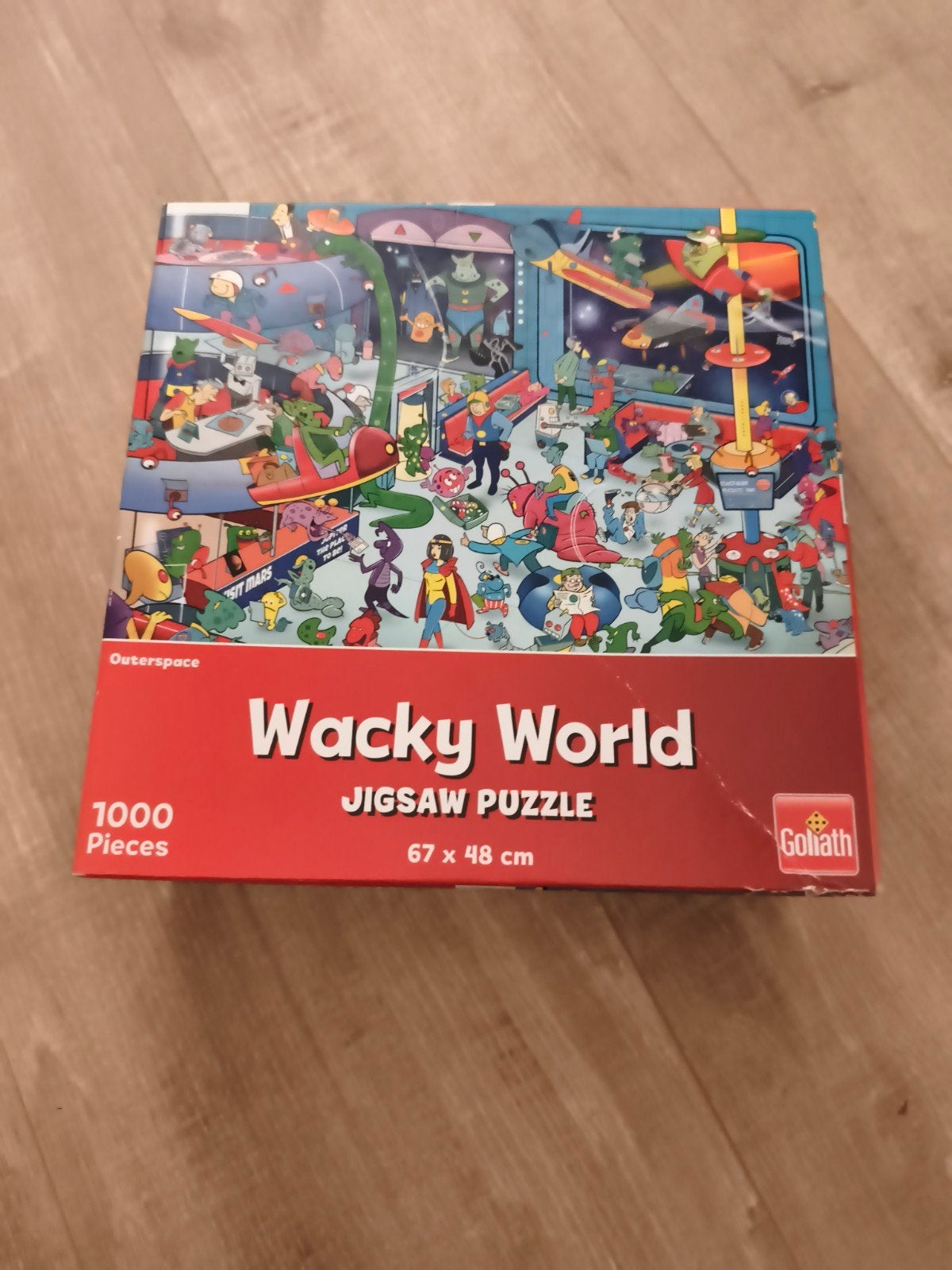 Wacky World Outerspace Jigsaw Puzzel 1000 Stukjes, Ophalen, 500 t/m 1500 stukjes, Gebruikt, Legpuzzel