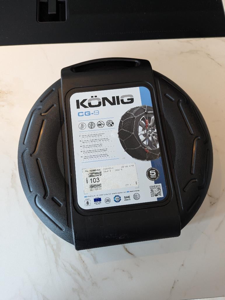 König CG-9 103 Sneeuwkettingen NIEUW - Tesla Model 3, Auto diversen, Sneeuwkettingen, Ophalen of Verzenden, Nieuw