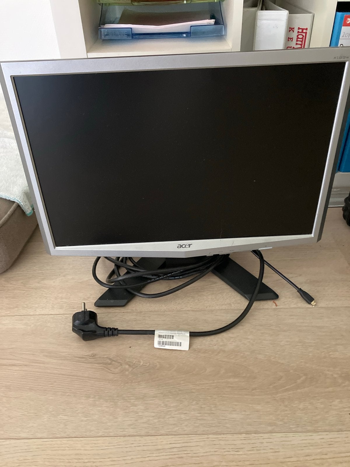 Acer X193W LCD Monitor - Goede staat, Computers en Software, Ophalen of Verzenden, VGA, LED, Gebruikt