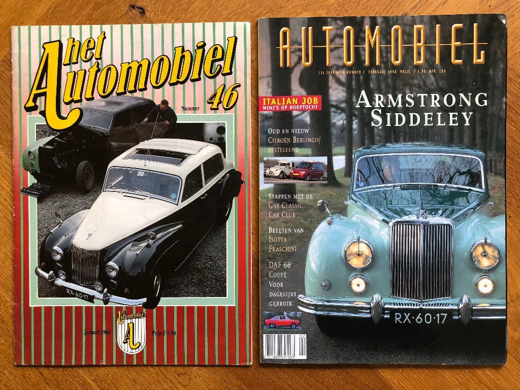 2 x Het Automobiel met Armstrong Siddeley artikelen, Verzenden, Nieuw, Algemeen, Het Automobiel