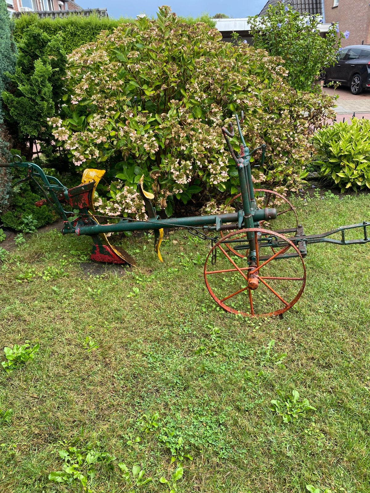Oude ploeg leuk voor decoratie, Tuin en Terras, Ophalen, Gebruikt