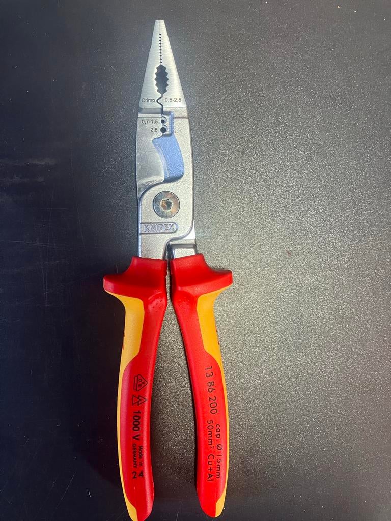 Knipex 13 86 200 Elektriciens Installatietang VDE 1000V, Ophalen of Verzenden, Nieuw