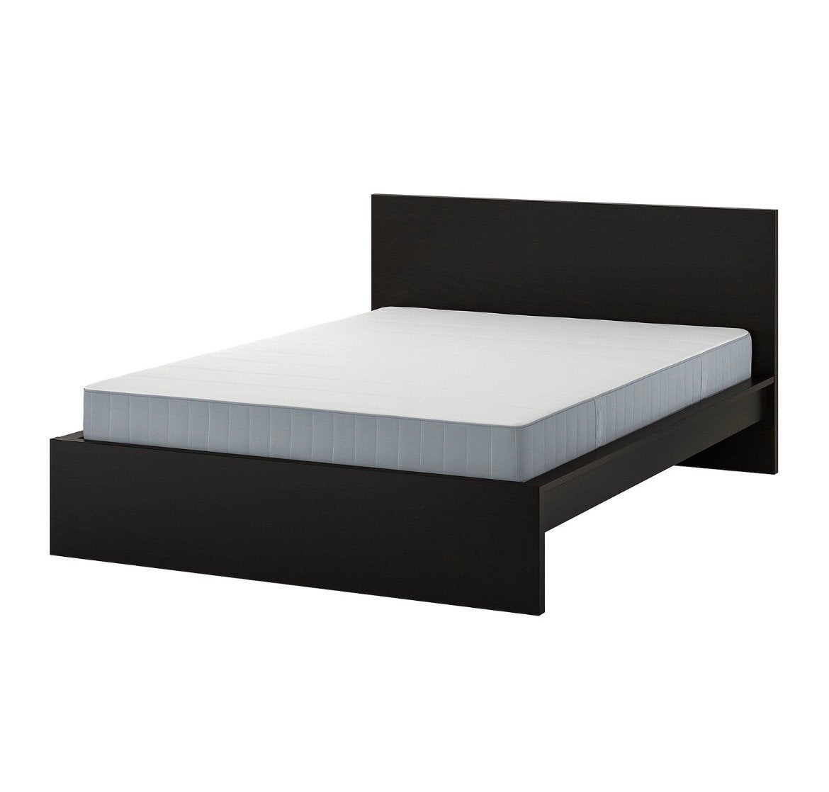 GRATIS IKEA Malm bed 160x200 donkerbruin, niet zwart!, Ophalen, Gebruikt, Bruin, Tweepersoons