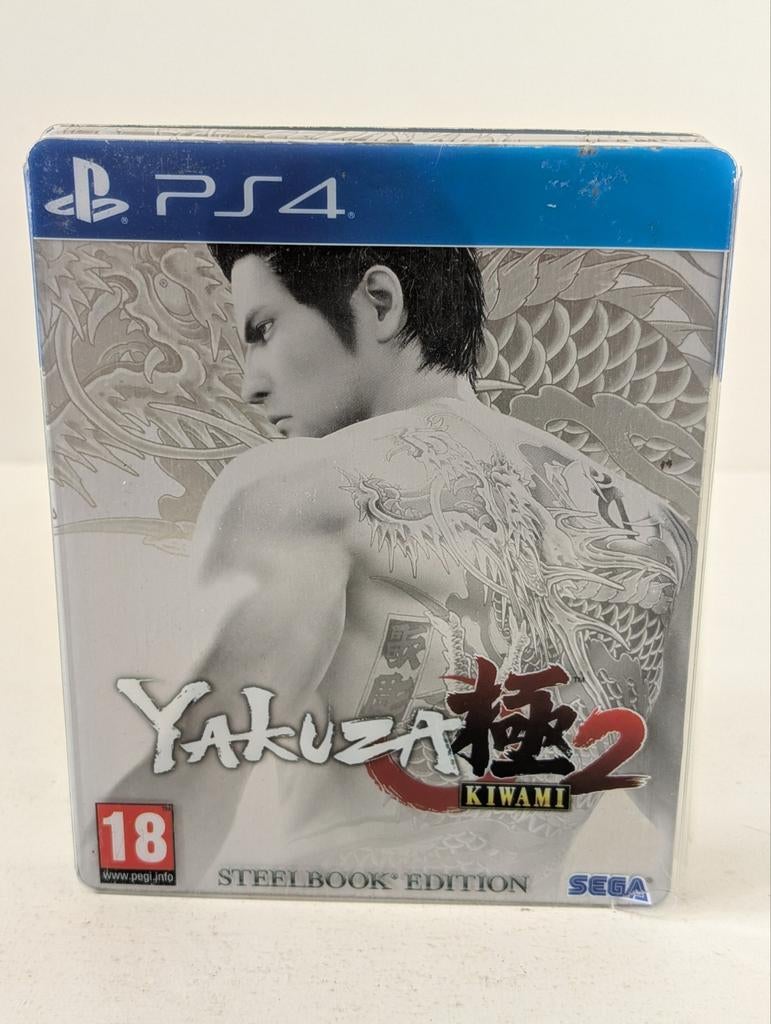 Yakuza Kiwami 2 Steelbook Edition Sony PlayStation 4 en 5, Avontuur en Actie, Gebruikt, Vanaf 18 jaar, 1 speler