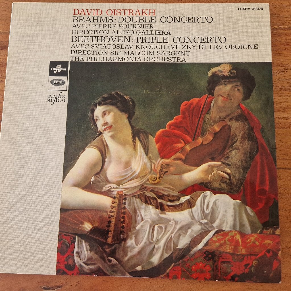 Oistrakh: Beethoven Triple / Brahms Double Concerto (Hi-Fi), LP, Gebruikt, Soloconcert, Ophalen of Verzenden