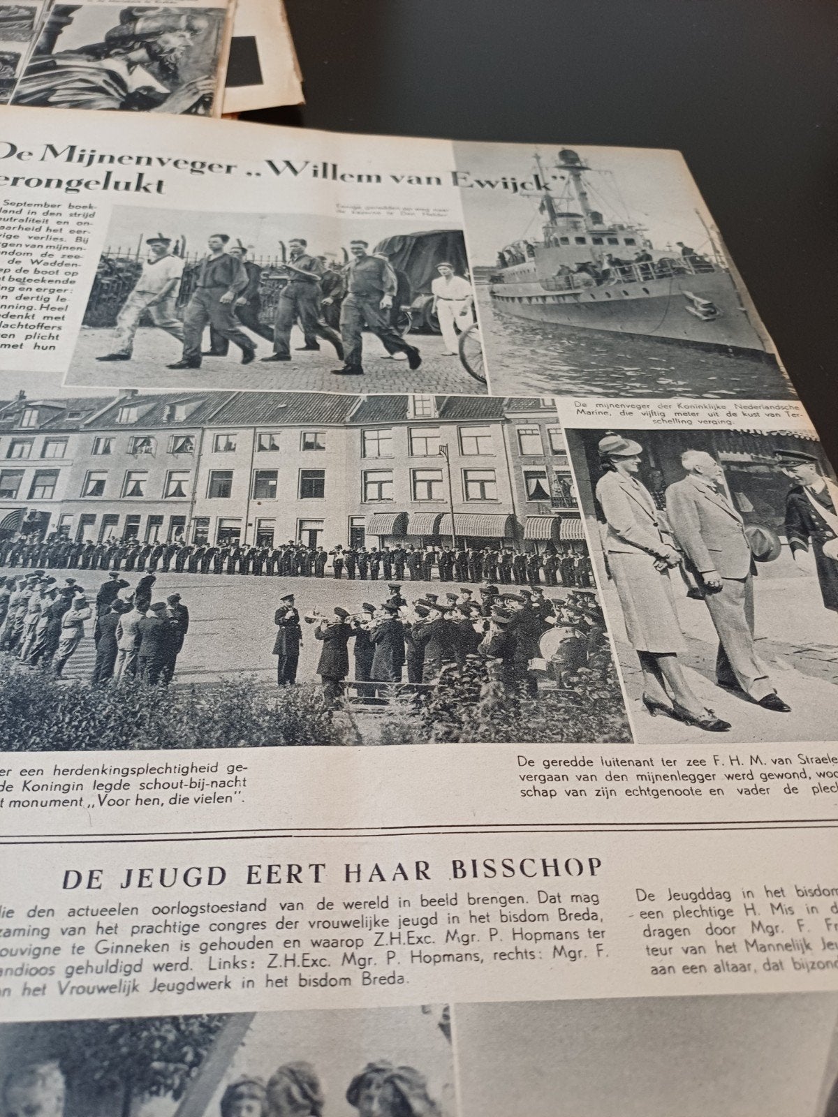 mijnenveger Willem van Ewijck verongelukt 1939, Ophalen of Verzenden, Zo goed als nieuw