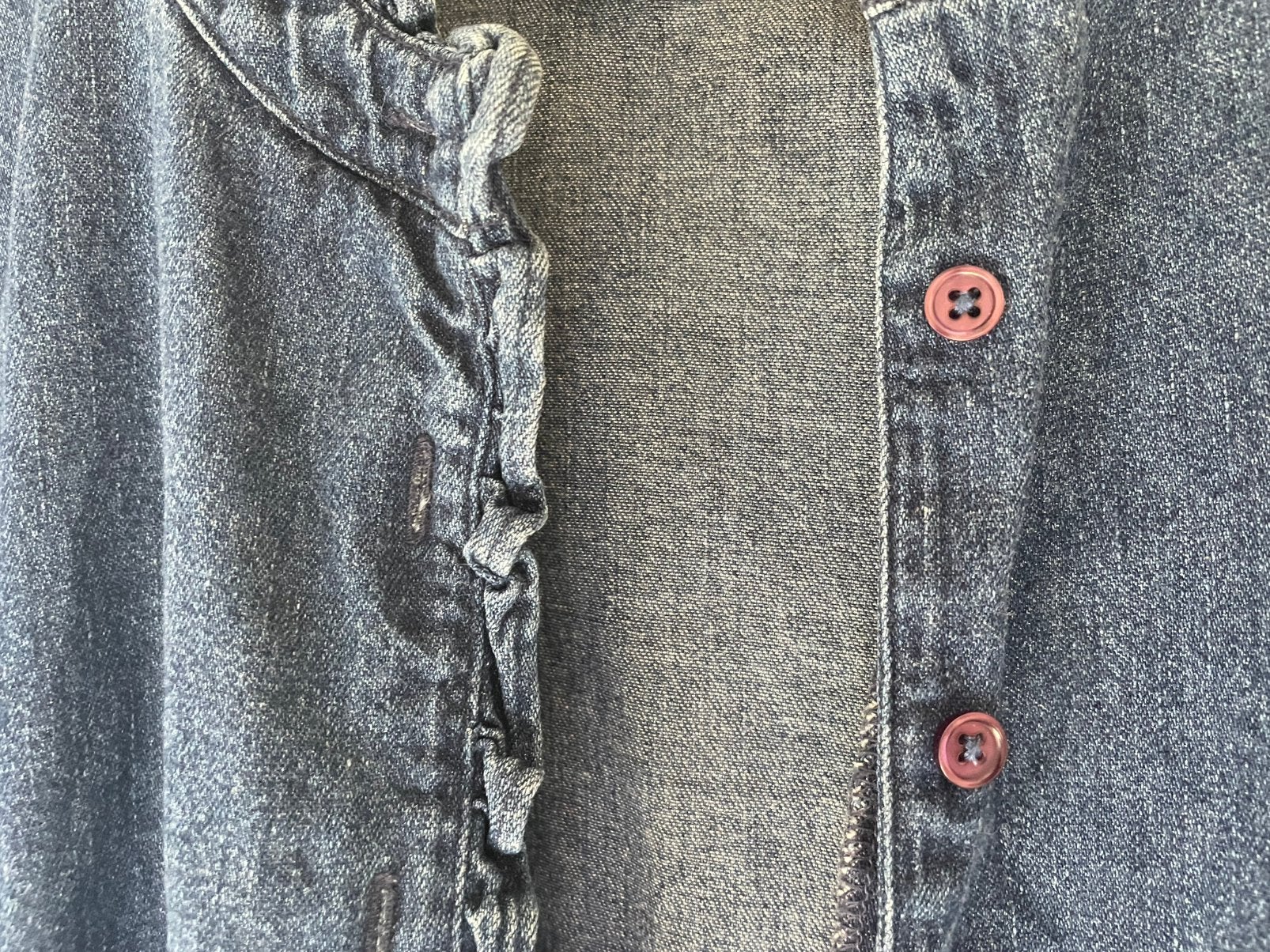 Spijkerblouse dames s, Ophalen of Verzenden, Zo goed als nieuw, Blauw, W30 - W32 (confectie 38/40)