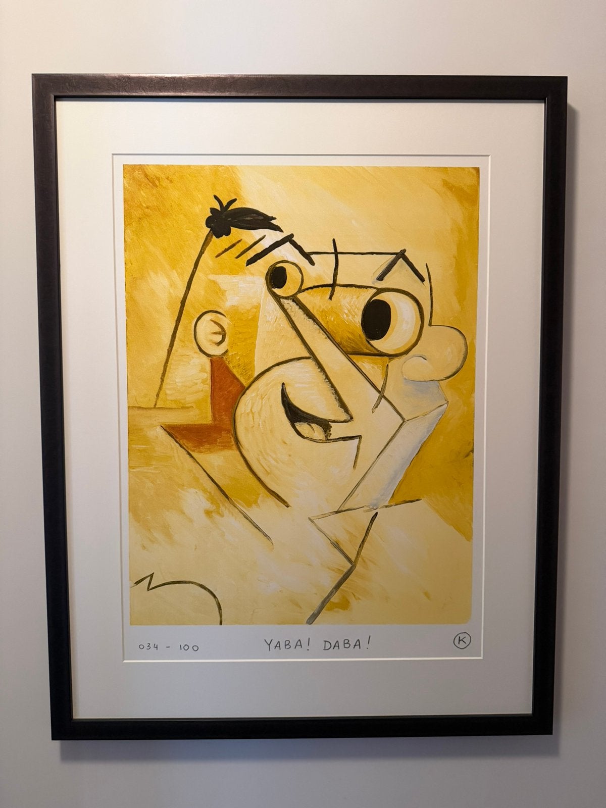 Kamagurka in stereo, kunsteditie NRC 2009, artglass, Ophalen, Figuren, Papier/karton, Ingelijst