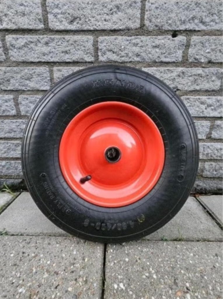 Kruiwagenwiel met stalen velg 4.80 / 4.00, Ophalen, Gebruikt, Overige merken, Eenwielig