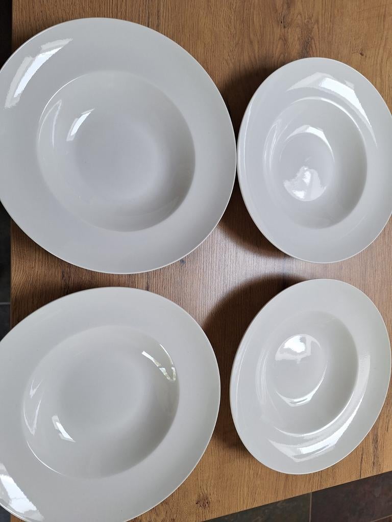 4 pastaborden, Ophalen of Verzenden, Glas, Overige stijlen
