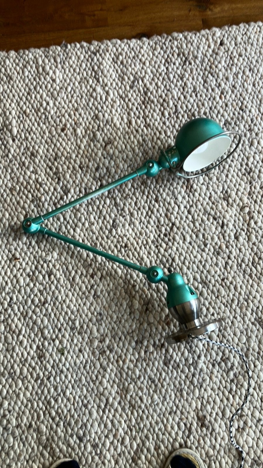 Jielde lamp met op maat gemaakte voet, Ophalen, Zo goed als nieuw, Vintage