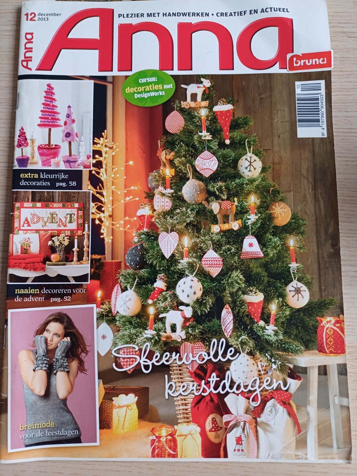 Anna creatief haken breien borduren kerst, Hobby en Vrije tijd, Ophalen of Verzenden, Zo goed als nieuw, Breien of Haken, Patroon of Boek