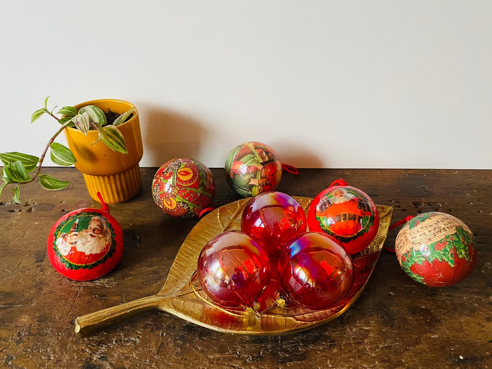 Vintage kerstballen, Diversen, Kerst, Ophalen of Verzenden