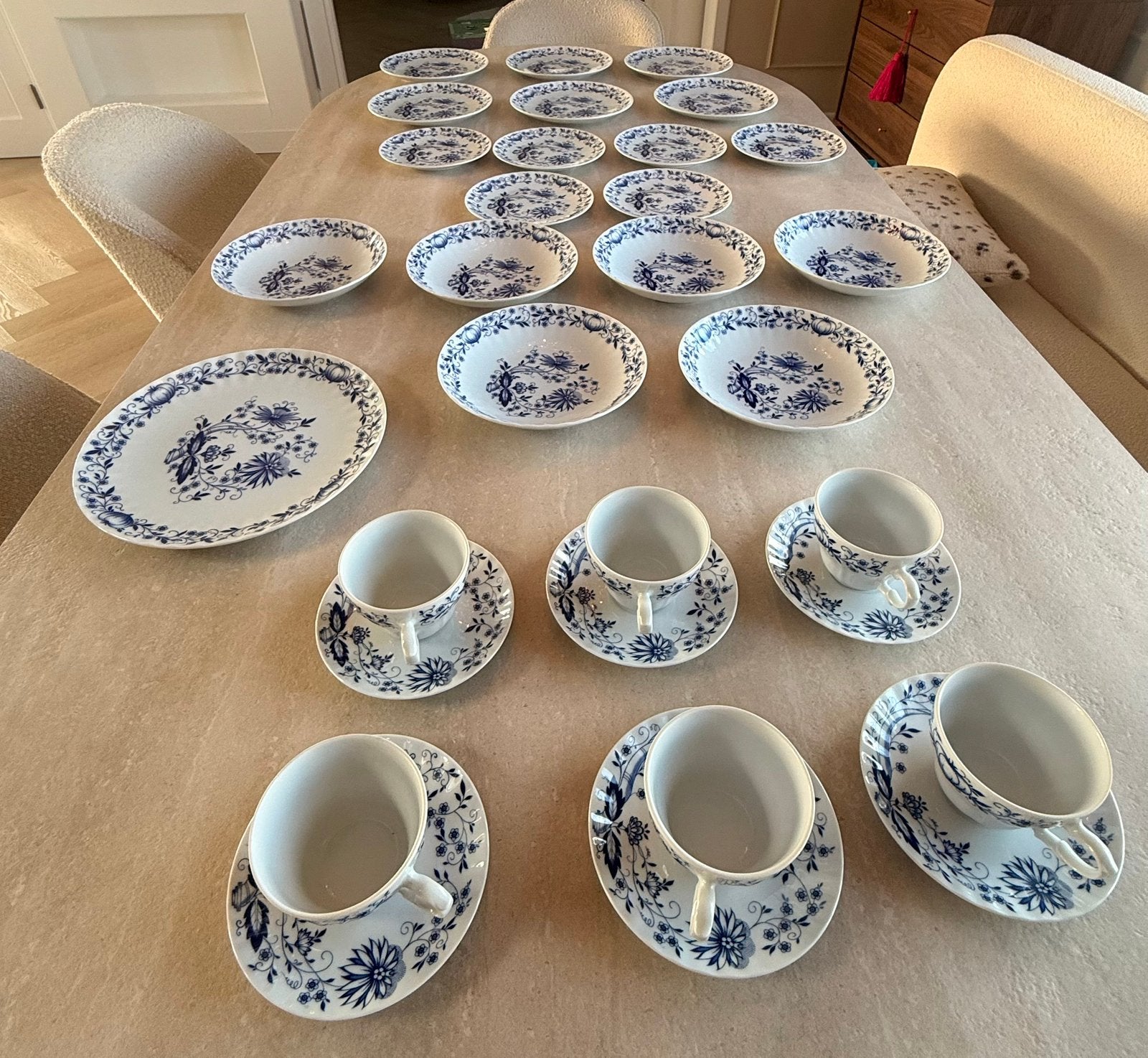 Retsch Wunsiedel Bavaria Zwiebelmuster servies onbeschadigd, Ophalen of Verzenden
