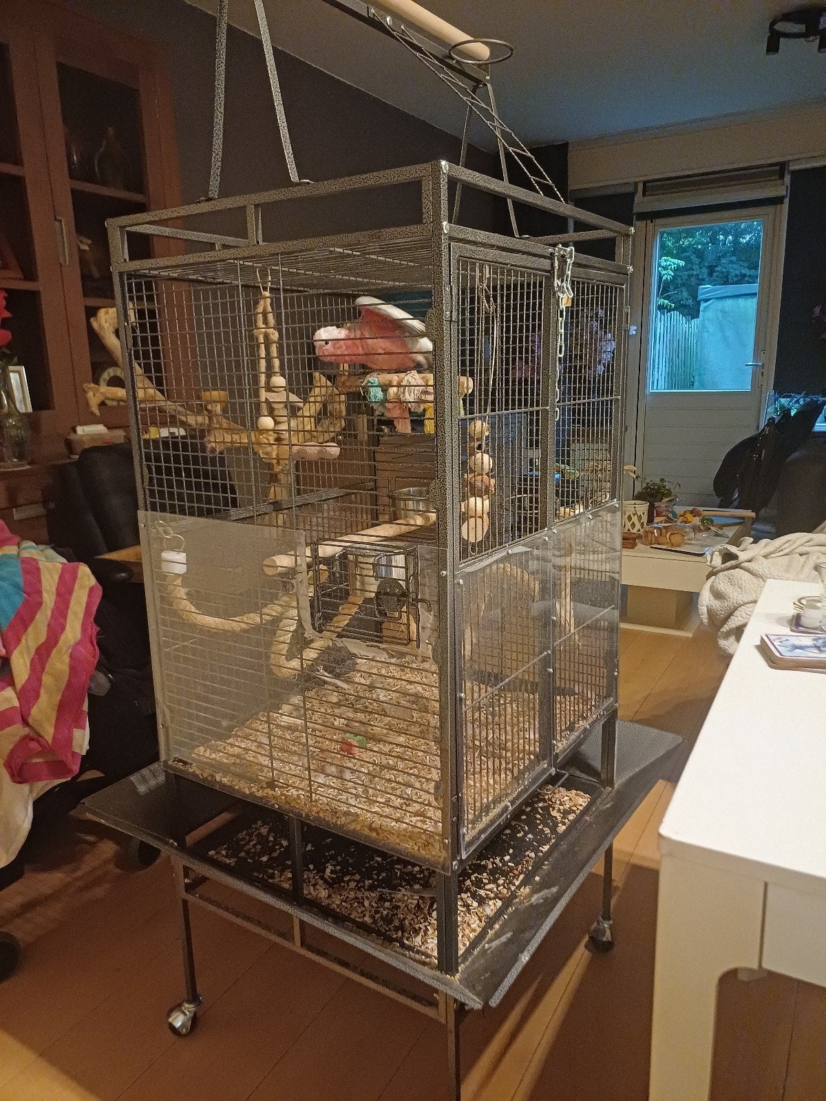 vogelkooi, Ophalen, Zo goed als nieuw, Metaal, Vogelkooi