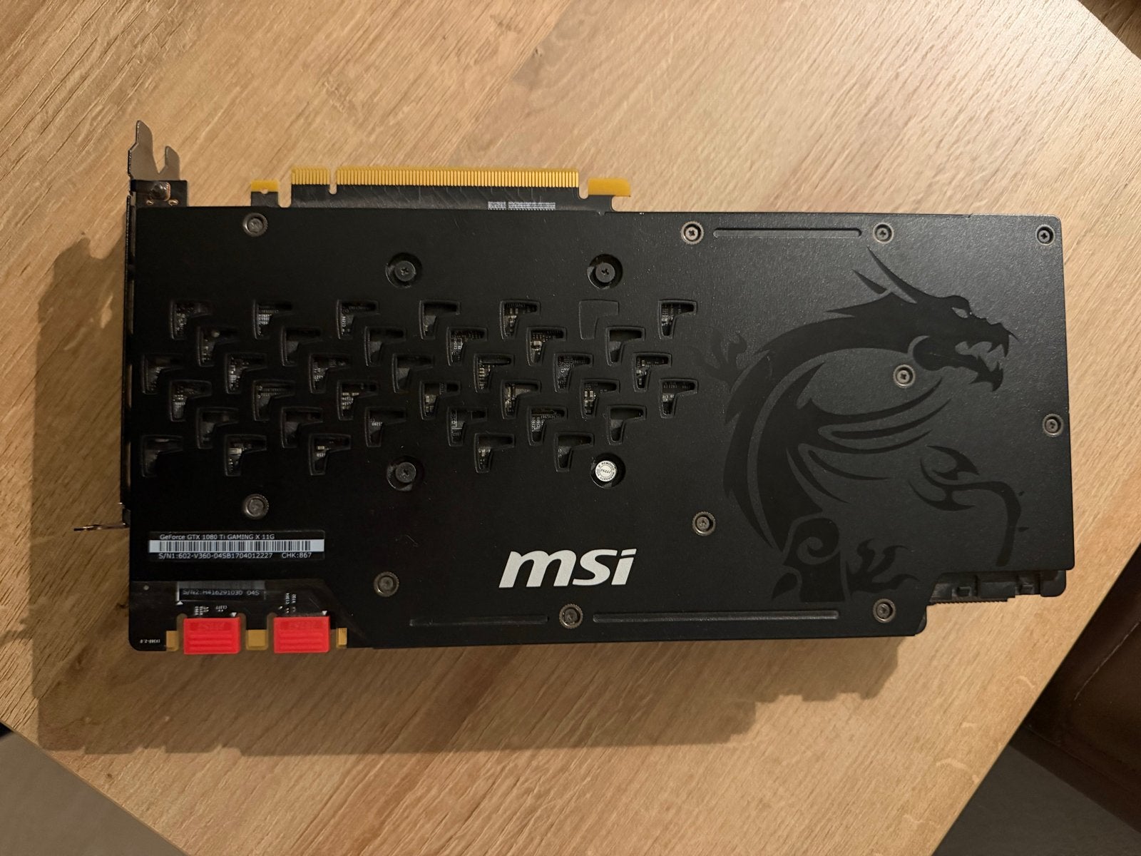 MSI GeForce GTX 1080 Ti GAMING X 11G Videokaart, Computers en Software, PCI-Express 3, Gebruikt, HDMI, Ophalen of Verzenden