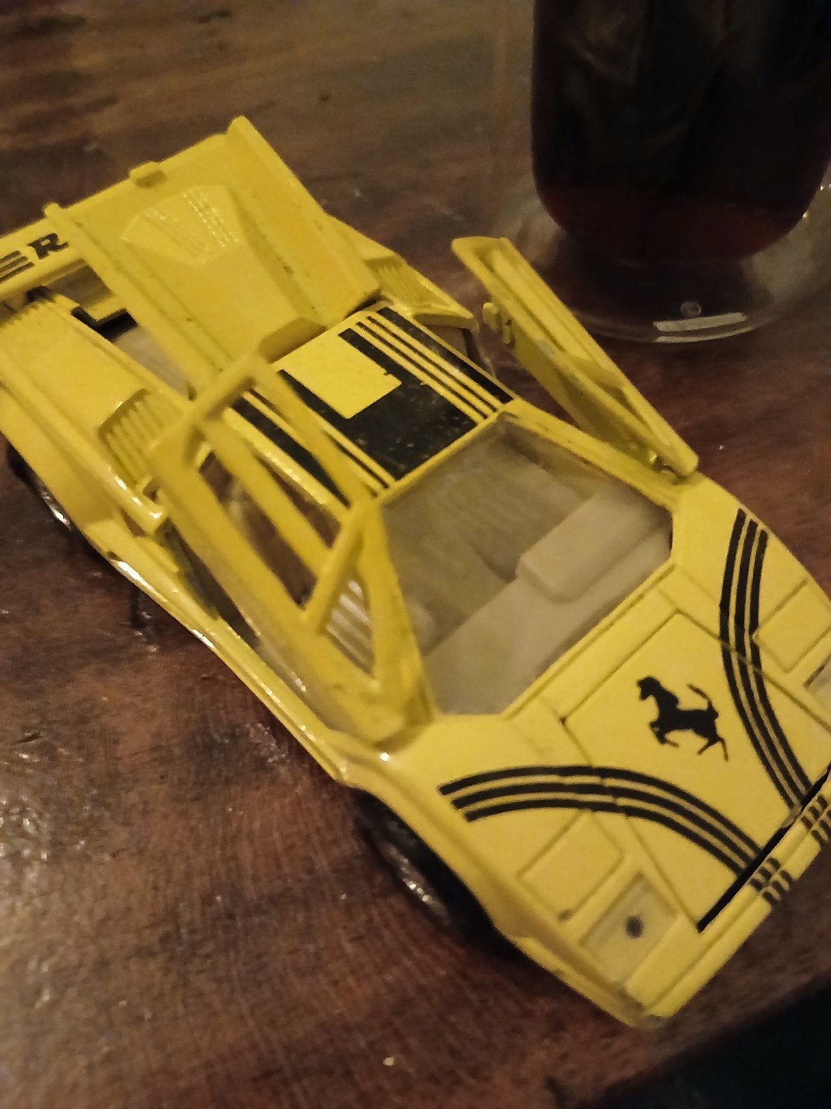 Retro Lamborghini Modelauto No. 9037 (Vleugeldeuren), Overige merken, Gebruikt, Auto, Groter dan 1:32