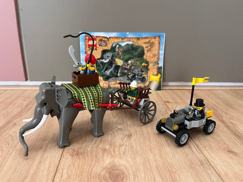 Lego set 7414 - Olifanten karavaan, Gebruikt, Lego, Ophalen of Verzenden, Inclusief instructies