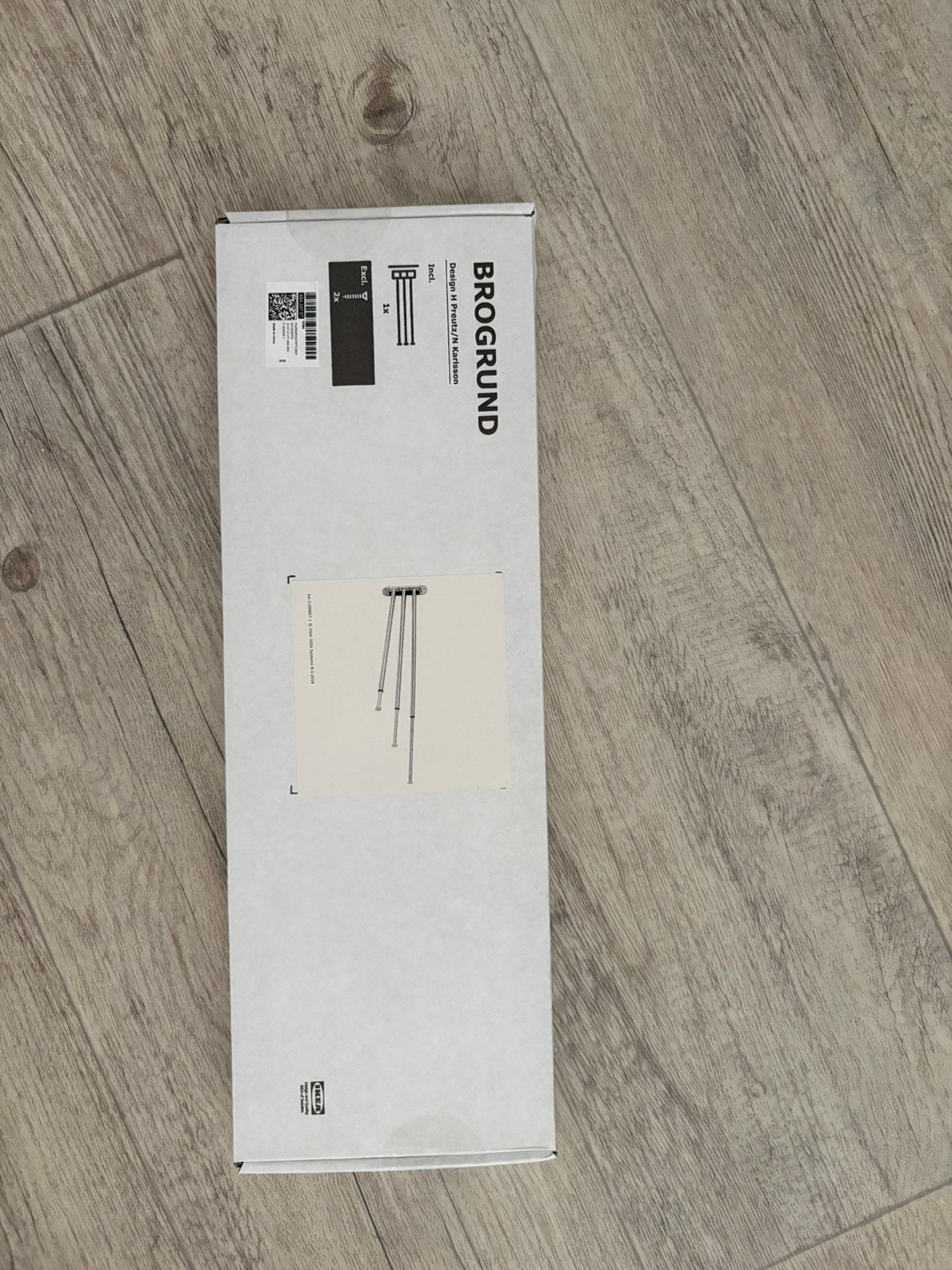 Handdoekenrek 3-armig, Brogrund Ikea, NIEUW, Verzenden, Nieuw, Zilver, IKEA