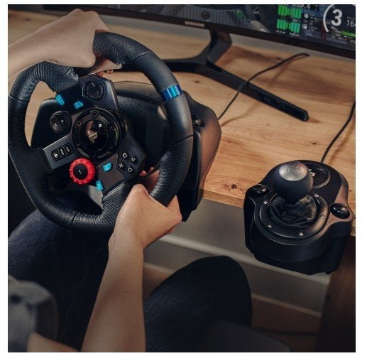 Logitech G29 Driving Force + Shifter – PS/PC, Ophalen of Verzenden, Zo goed als nieuw, Stuur of Pedalen, PlayStation 3