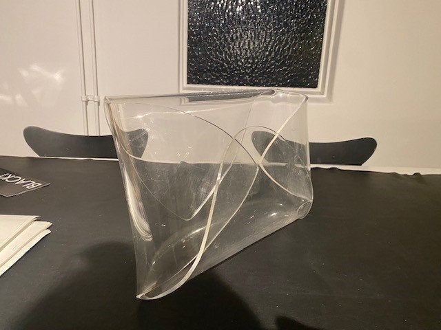tijdschriften houder plexi, Gebruikt, Modern, Ophalen of Verzenden, Kunststof