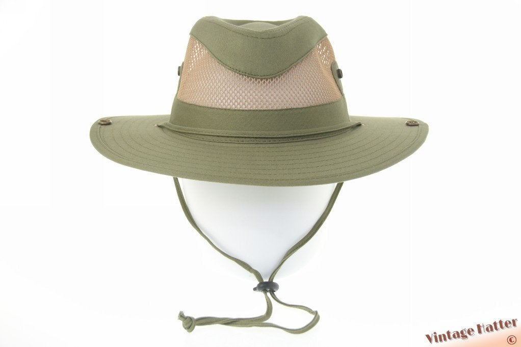 Ventilerende Australische hoed mosgroen katoen gaas 57 58 59, Kleding | Heren, Ophalen of Verzenden, Nieuw, 58 of 59 cm (L, 7¼ of ⅜ inch)