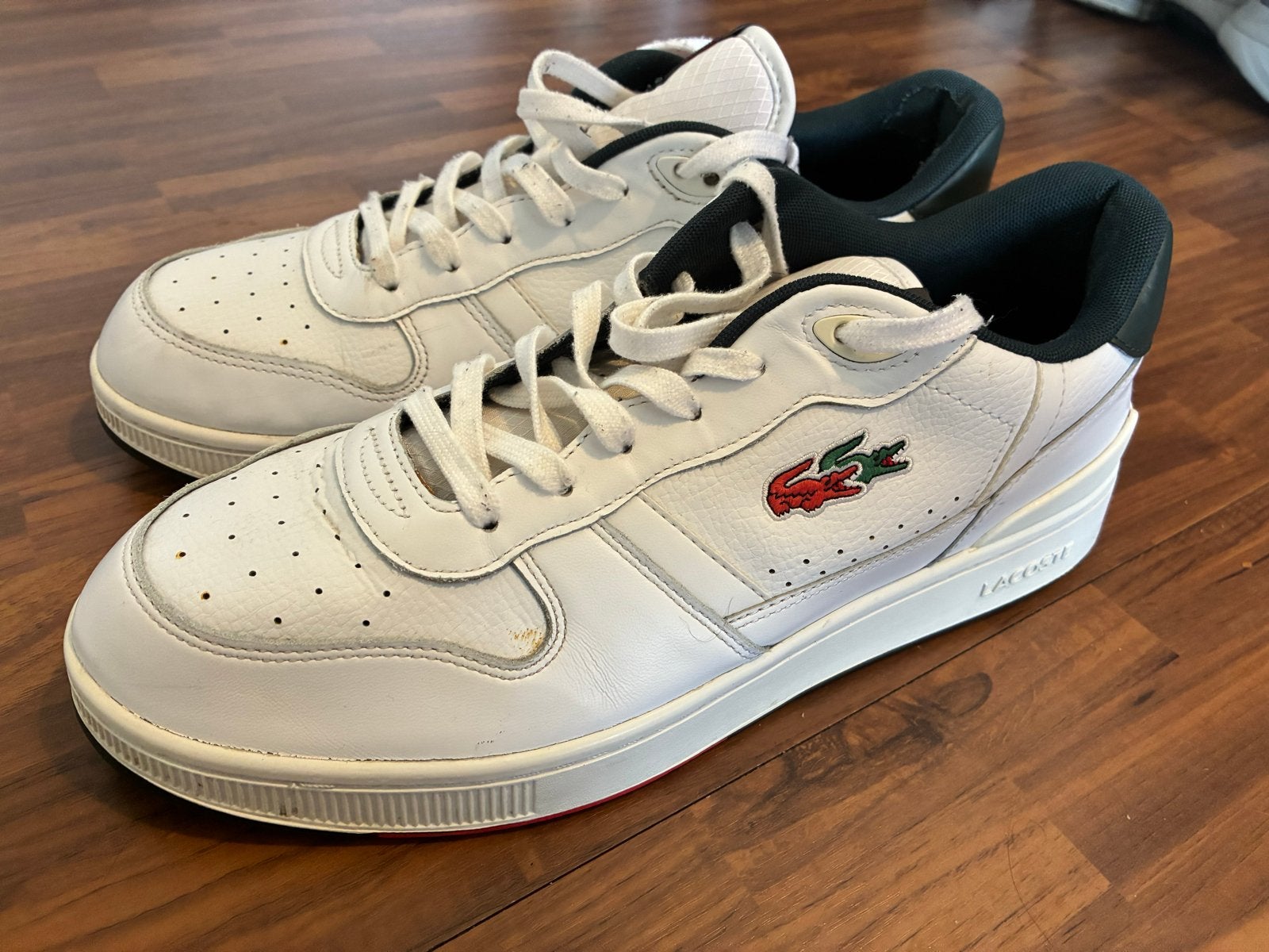 Originele Lacoste T-Clip Sneakers - Maat 45, Kleding | Heren, Ophalen, Wit