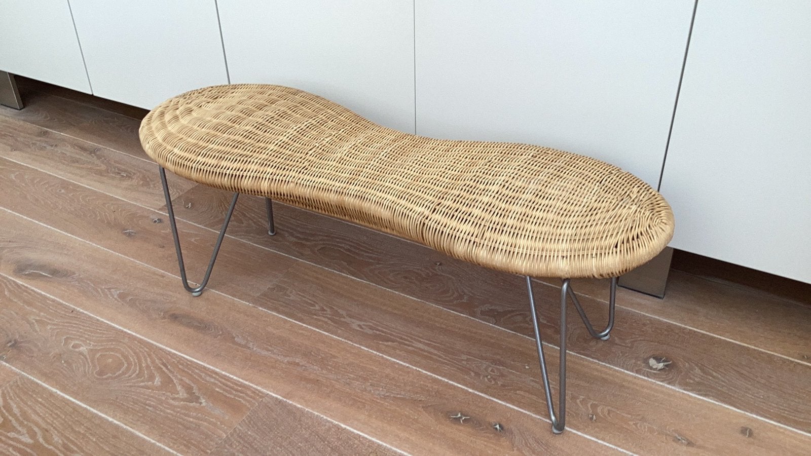 Vintage Ikea pinda bankje 1990s zeldzaam, Antiek en Kunst, Ophalen