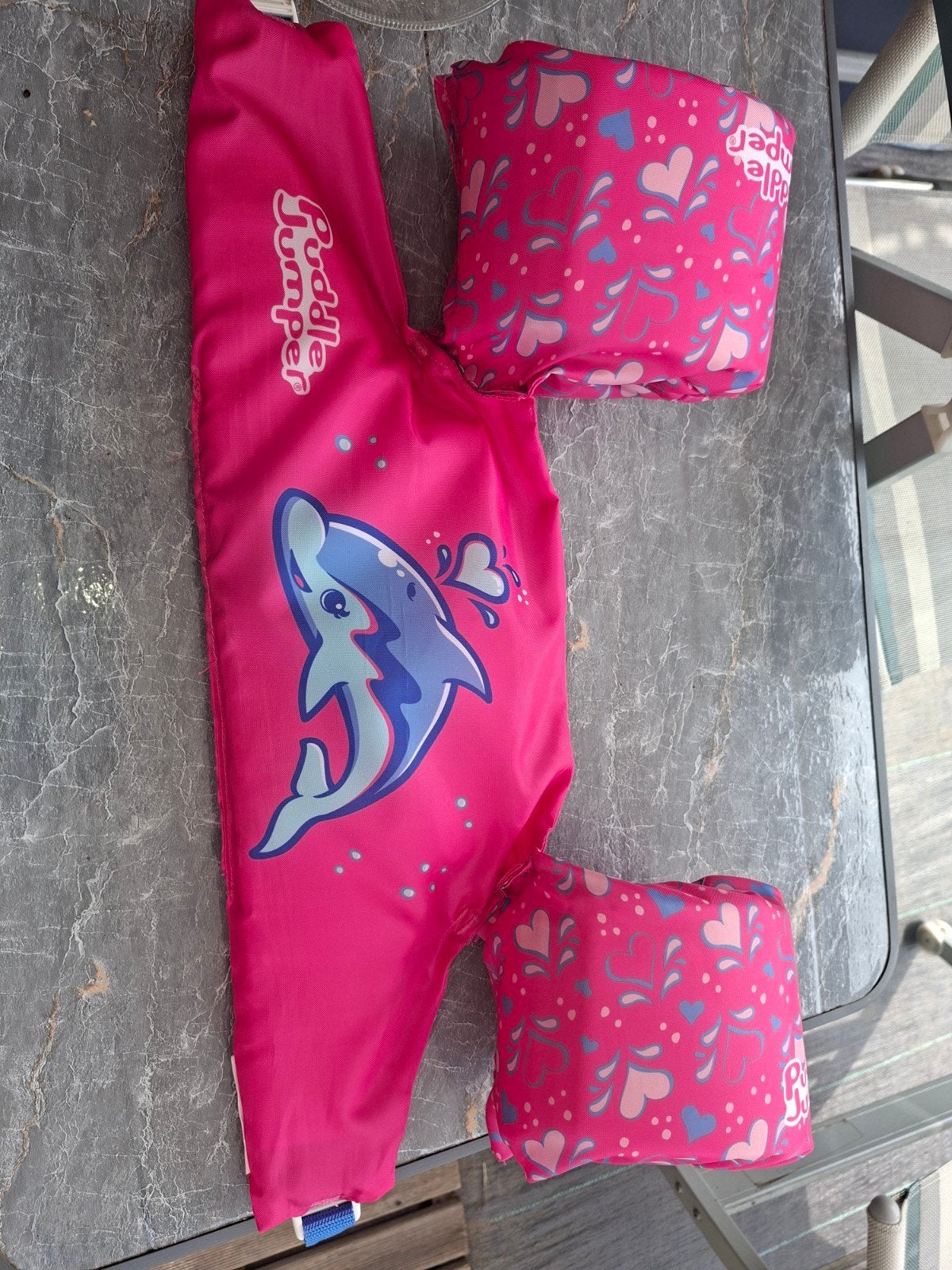 Roze Puddle Jumper met dolfijn - Zwemhulp kind, Ophalen of Verzenden, Nieuw