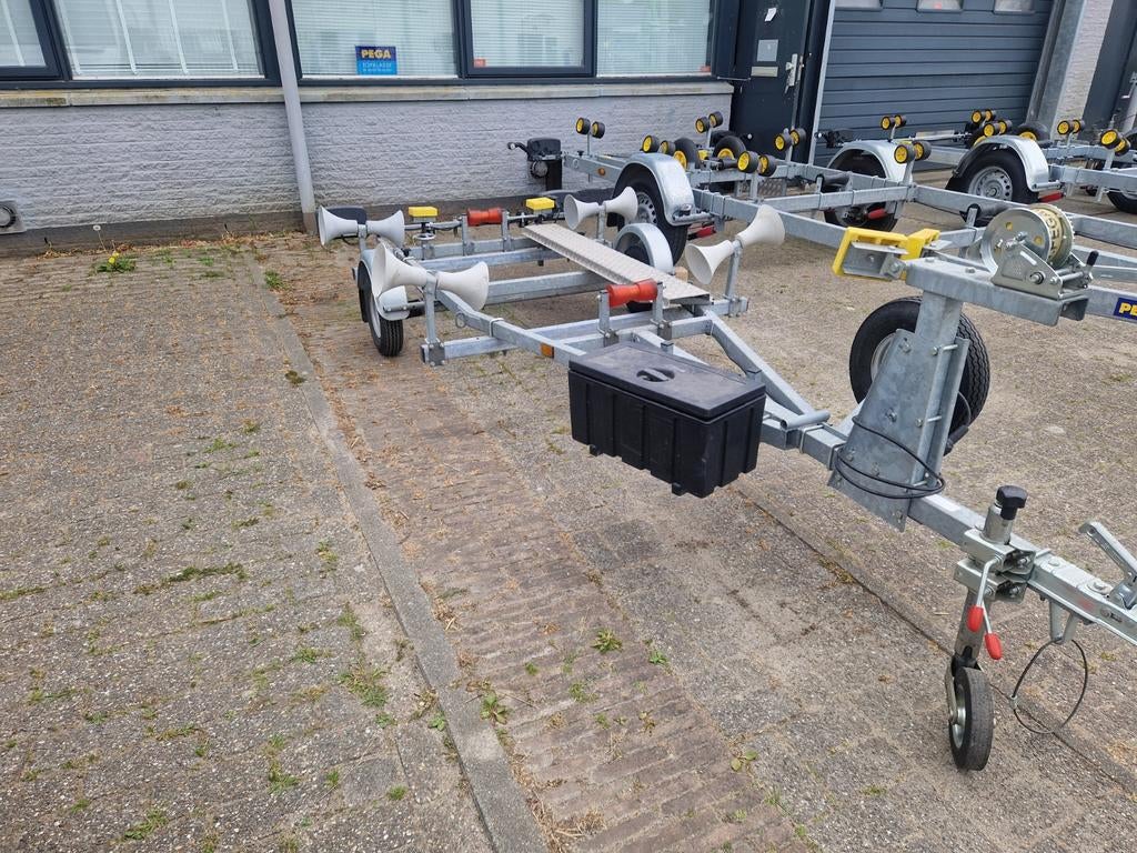 Pega RH 350 " Exclusive " rubberboot trailer met 550KG as!!!, Ophalen, Overige typen, Minder dan 6 meter, Met rollen